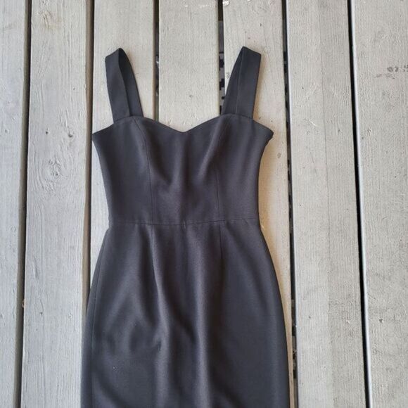 Dress The Population Black Nicole Midi Sheath Dress Sweetheart Bust Black Small - Picture 7 of 9